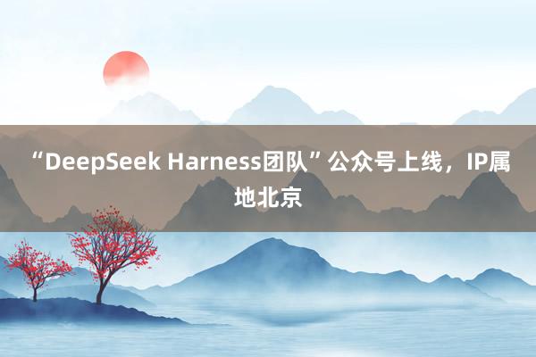 “DeepSeek Harness团队”公众号上线，IP属地北京