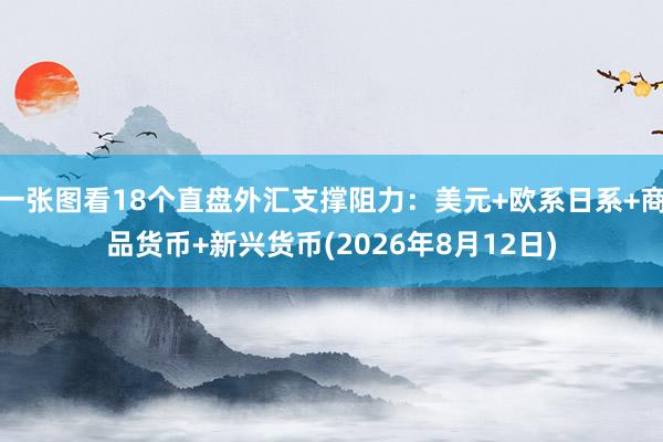 一张图看18个直盘外汇支撑阻力：美元+欧系日系+商品货币+新兴货币(2026年8月12日)