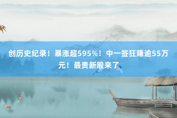 创历史纪录！暴涨超595%！中一签狂赚逾55万元！最贵新股来了